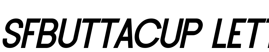 SF Buttacup Lettering Bold Oblique Font Download Free